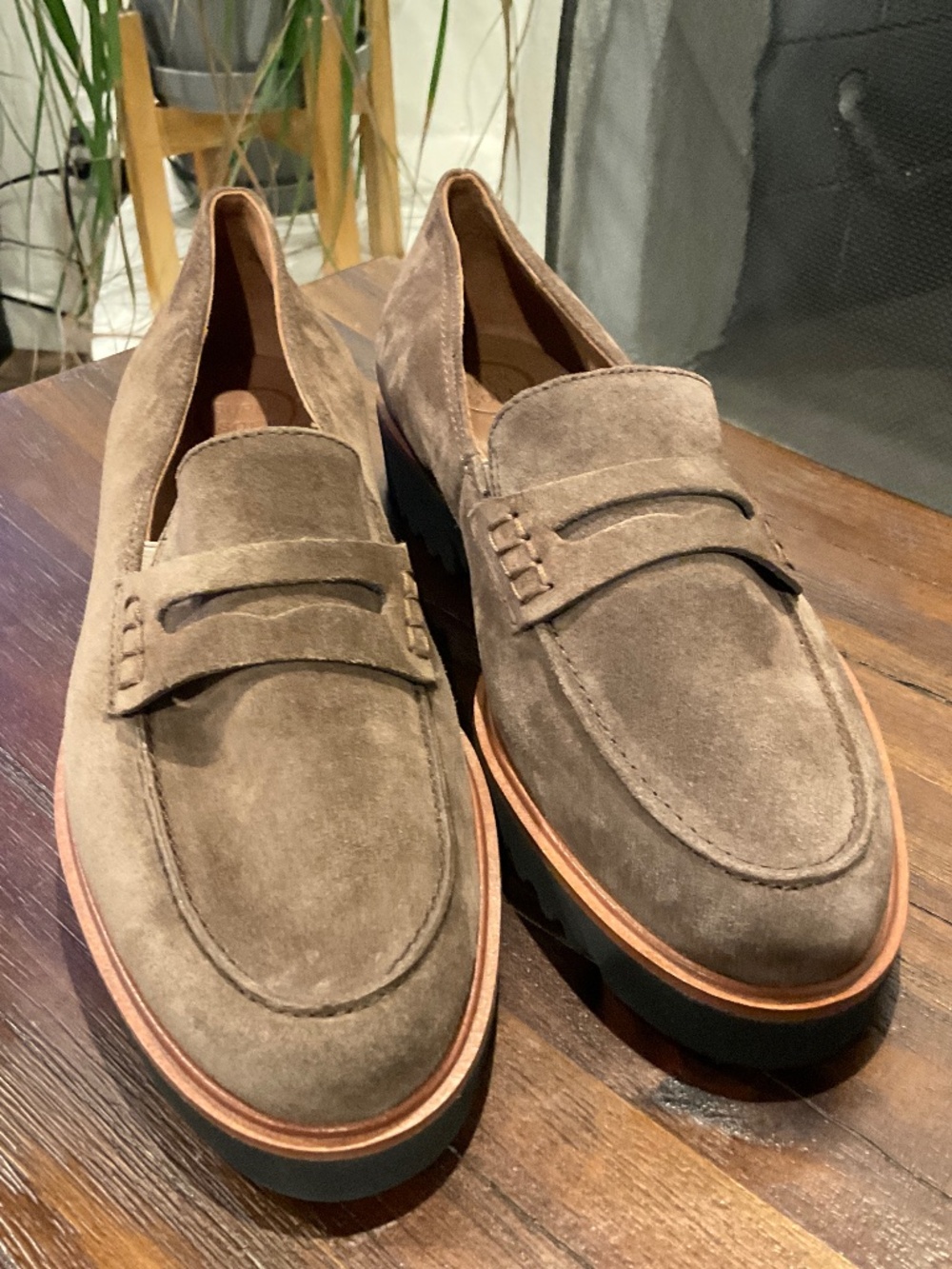 Paul Green Carmel Penny Loafers Earth Suede Size UK 4.5 / US 7